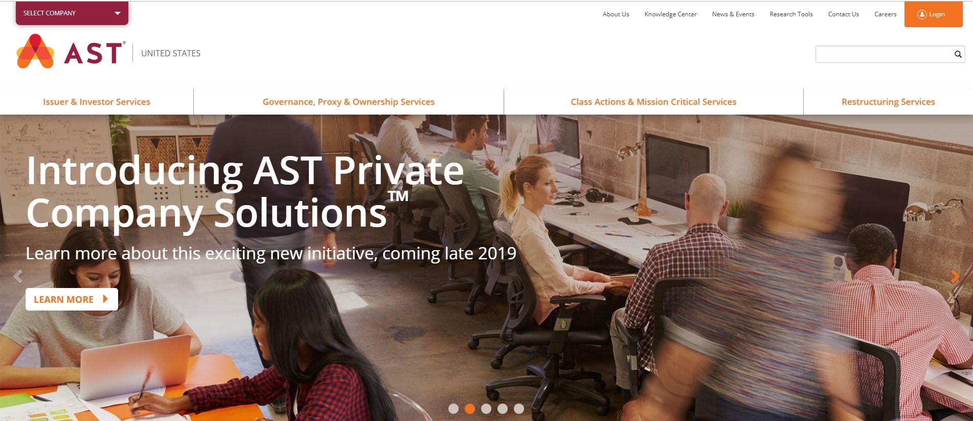 View American Stock Transfer & Trust Company (Amstock)'s images on CB/I Digital Case Study Page of Platform Development Service.