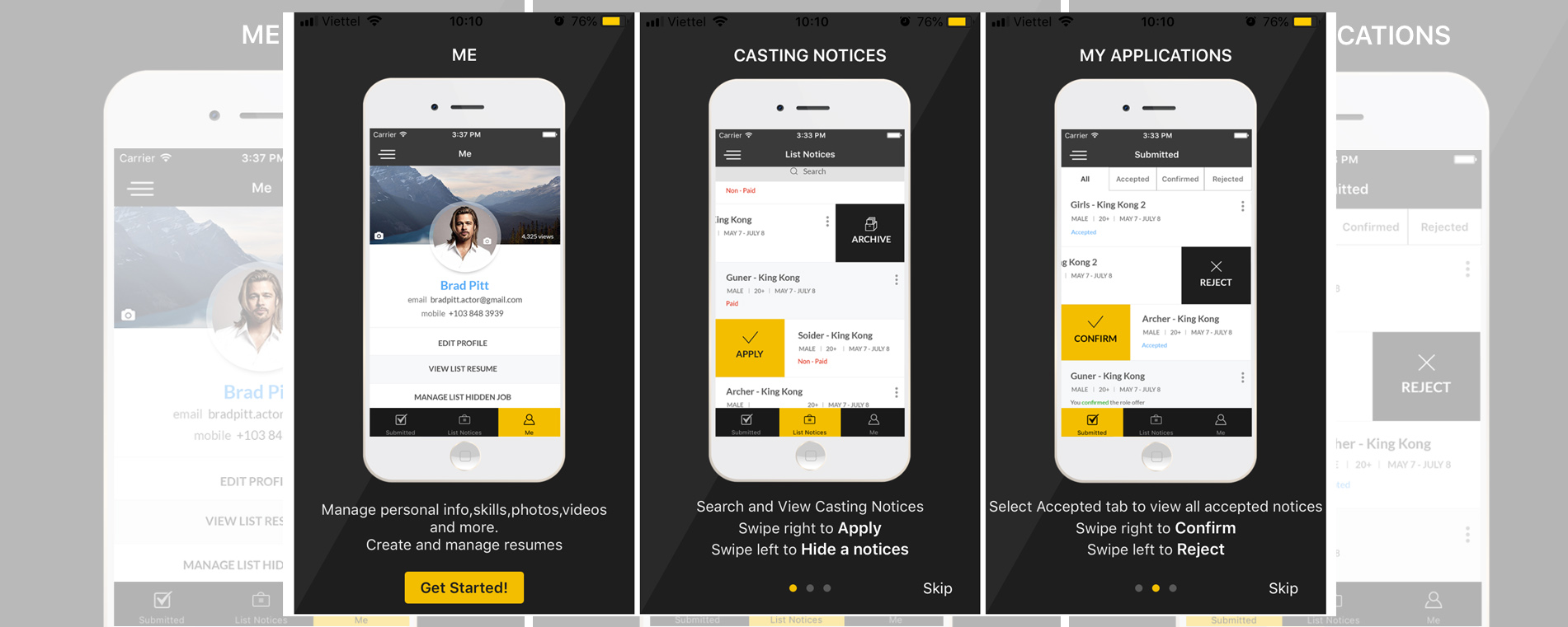 View Get Cast's images on CB/I Digital Case Study Page of Platform Development Service.
