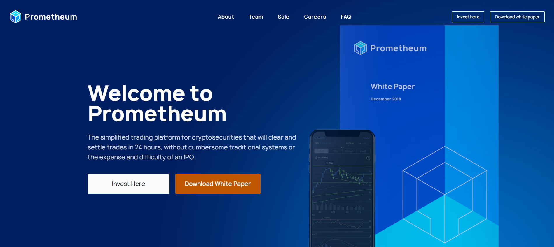 View Prometheum's images on CB/I Digital Case Study Page of Platform Development Service.