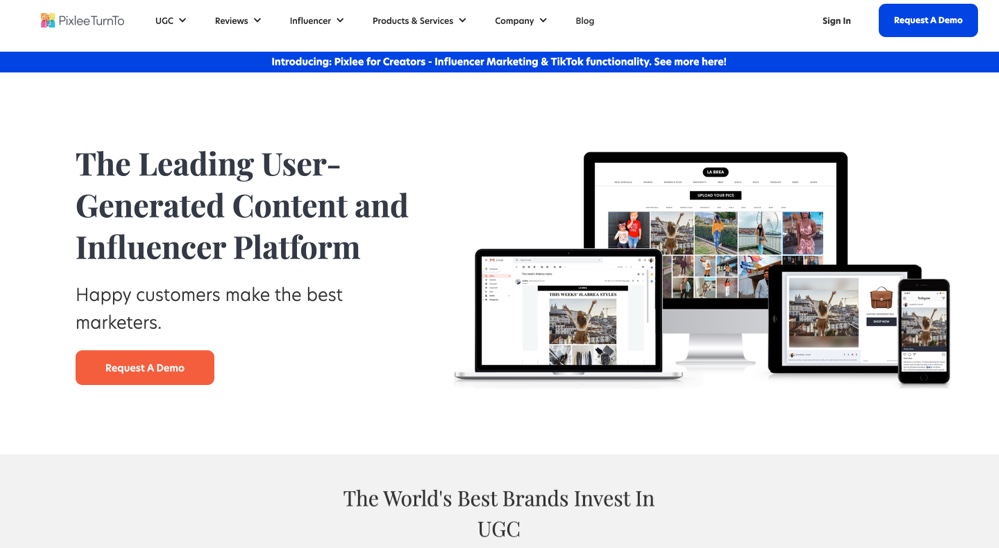 View PixleeTurnto's images on CB/I Digital Case Study Page of Platform Development Service.
