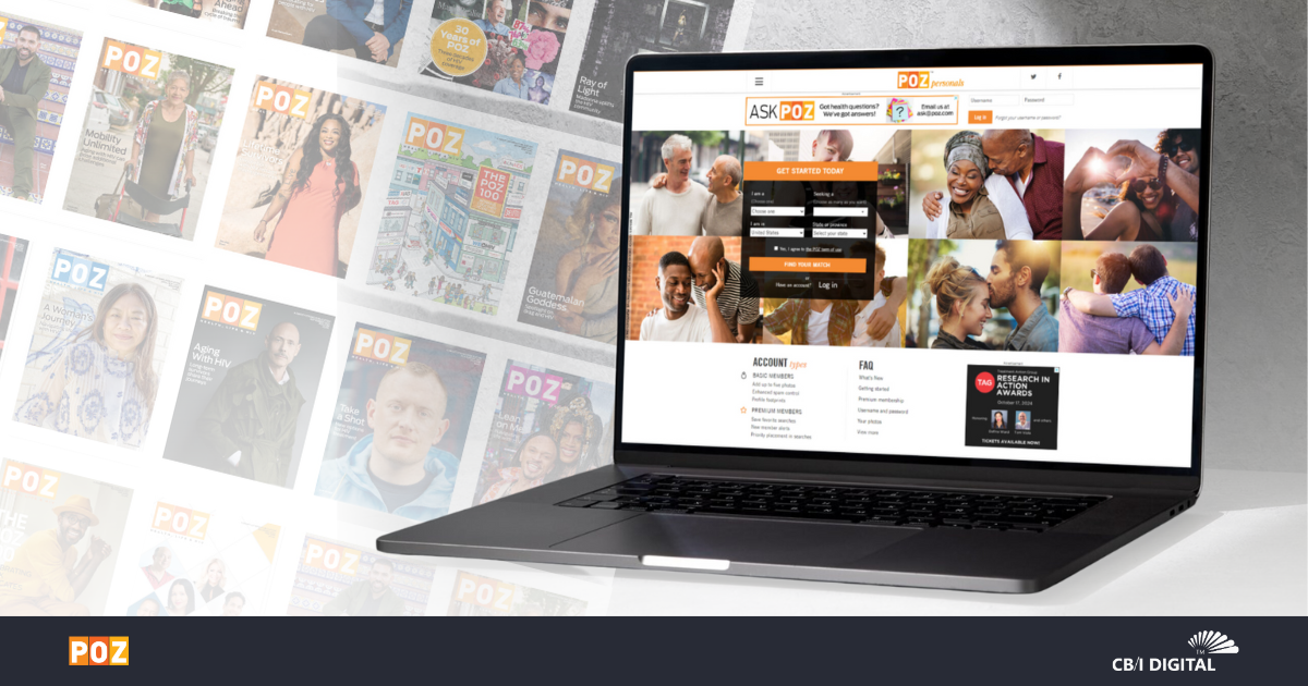 View POZ Personals's images on CB/I Digital Case Study Page of Platform Development Service.